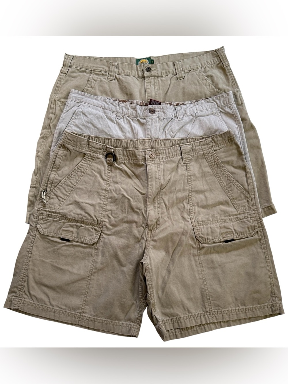 Lot of 3 Men’s Size 42 Shorts Cabela’s Wrangler & Merona Cargo & Casual Outdoor